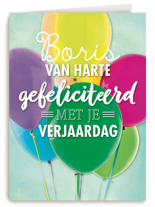 geel blauw roze paars ballon