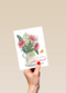 watercolor bloemen in vaas