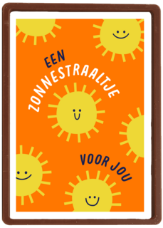 Hart onder de riem kaart een zonnetraaltje voor jou