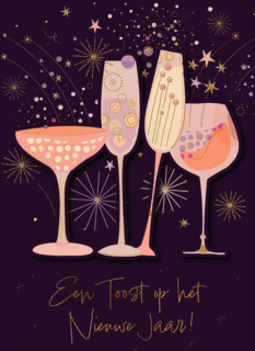Een toost op het nieuwe jaar