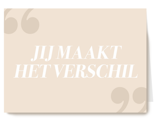 Bedankt kaart thuiswerken jij maakt het verschil