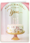 Taart met kaarsjes en happy birthday