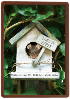 verhuizen nieuw adres vogelhuis