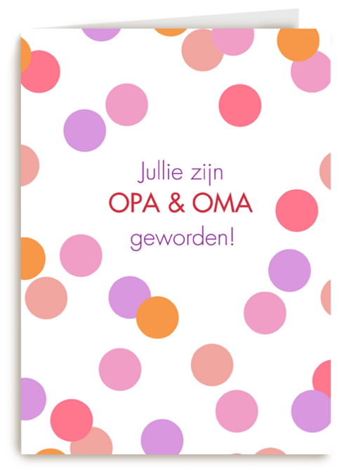 jullie zijn opa en oma geworden