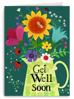 Beterschap kaart Get well soon