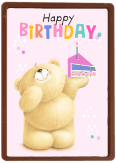 Forever Friends Happy Birthday cake pink