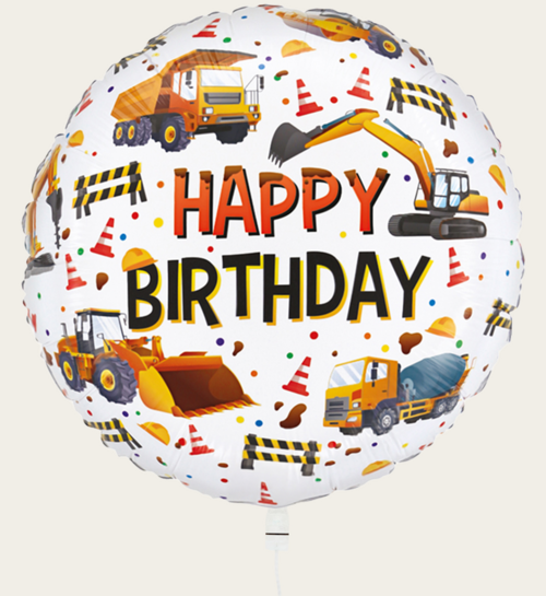 Ballon Happy Birthday Bouw Multi