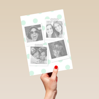 fotokaart hashtag besties fun selfie polaroid fotoos
