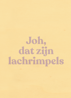 verjaardag kaart lachrimpels