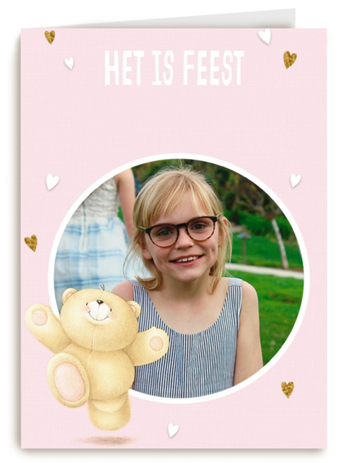 het is feest met de forever friends fotokaart
