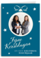 zakelijke kerstkaart met kerstbal met fotokader