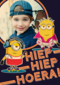 Minions fotokaart hiep hiep hoera