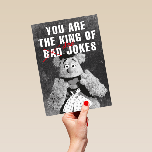 vaderdag kaart fozzie the king of dad jokes