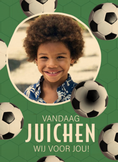 Fotokaart voetbal verjaardag