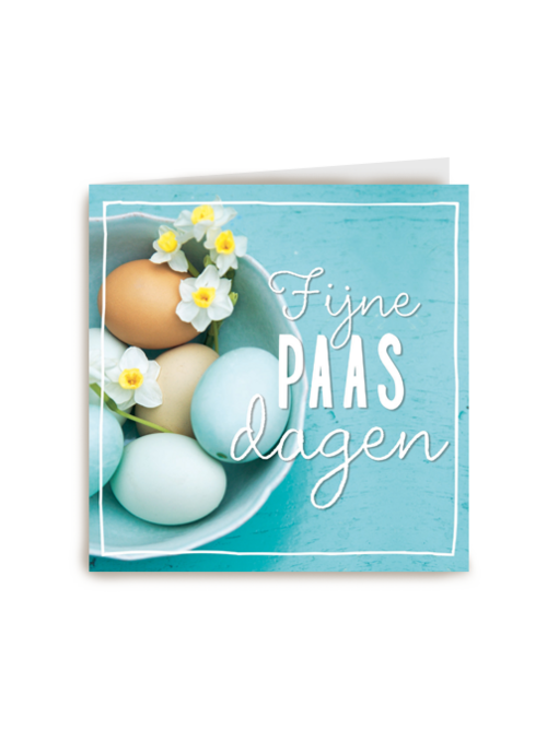 eitjes op blauwe achtergrond pasen