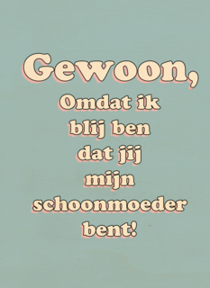 moederdag kaart hip blij dat jij mijn schoonmoeder bent