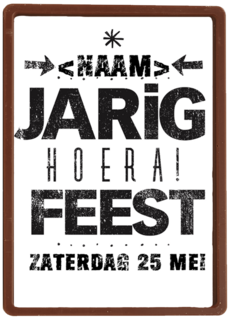 jarig hoera feest