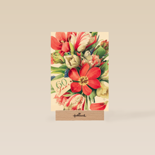 zestig jaar met bloemen