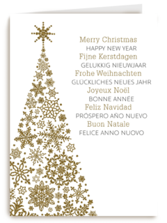 kerstboom van sneeuw