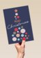 Kerstkaart zakelijk Gekleurde  kerstboom