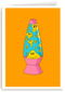 Vrolijke lavalamp gevuld met smileys