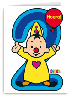 Bumba verjaardagskaart 2 jaar