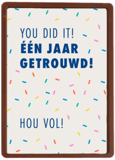 You did it 1 jaar getrouwd