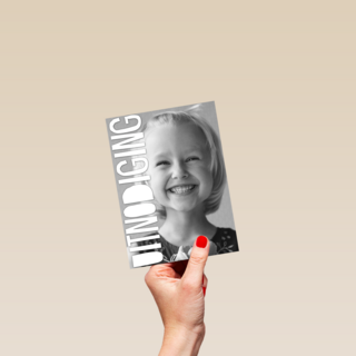 fotokaart staand zwart wit uitnodiging