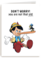 Verjaardagskaart Pinocchio