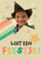 Fotokaart wat een feestje