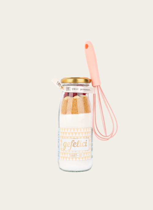 Eat Your Present Bakflesje Gefelicitaart(je) Met Garde | Eat Your Present Cadeau Drank En Eten |