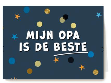 Opa kaart mijn opa is de beste