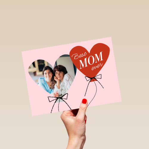 Best mom ever fotokaart