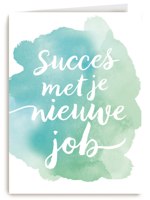 watercolor succes met je nieuwe baan