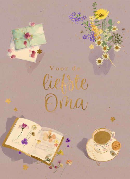 Houten Kaart Moederdag | Houten Kaart Hallmark | Moederdag | Moederdag Voor De Liefste Oma