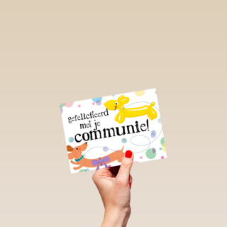 ballondier gefeliciteerd met je communie