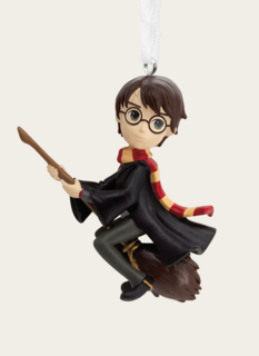 Hallmark Kerst Ornament Harry Riding Broom