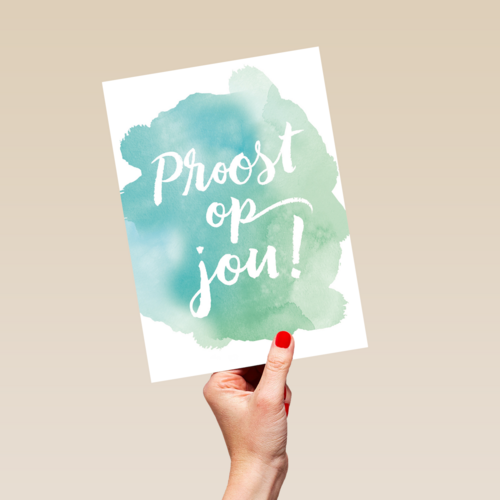 watercolor proost op jou