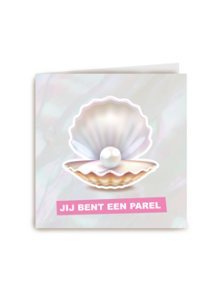 Compliment kaart jij bent een parel