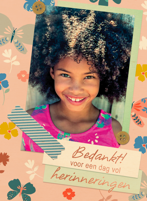 Houten Kaart Communie Lentefeest | Houten Kaart Hallmark | Communie Lentefeest | Bedankt Voor Een Dag Vol Herinneringen Communie