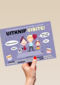 Verjaardagskaart vrouw grappig Uitknip visite corona