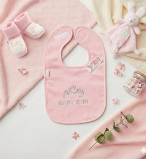 Slabbetje Baby Girl Roze