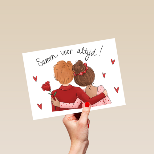 valentijn kaart matia studio samen voor altijd