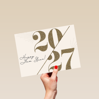Nieuwjaar 2027 Goud Happy New year