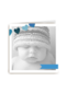 fotokaart vierkant baby blauw hartjes