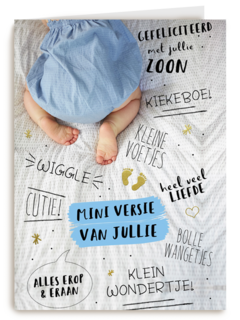gefeliciteerd met de miniversie van jullie