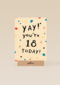 Verjaardagskaart leeftijd 18 yay your 18 today