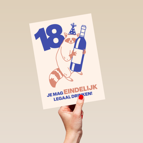 18 je mag eindelijk legaal drinken