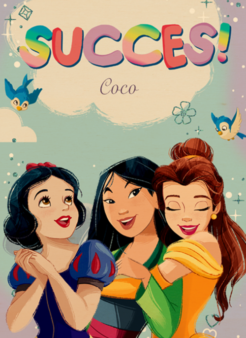 Houten Kaart | Succes Kaart Disney Prinsessen