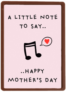moederdag kaart hip a little note to say happy moeders day